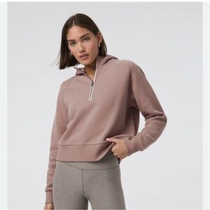 Women's Vuori Restore Half Zip in Canyon Clay size Small